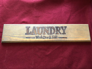 Custom sign (laundry)