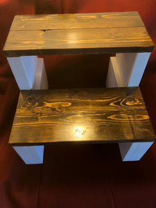 Custom made farm house step stool